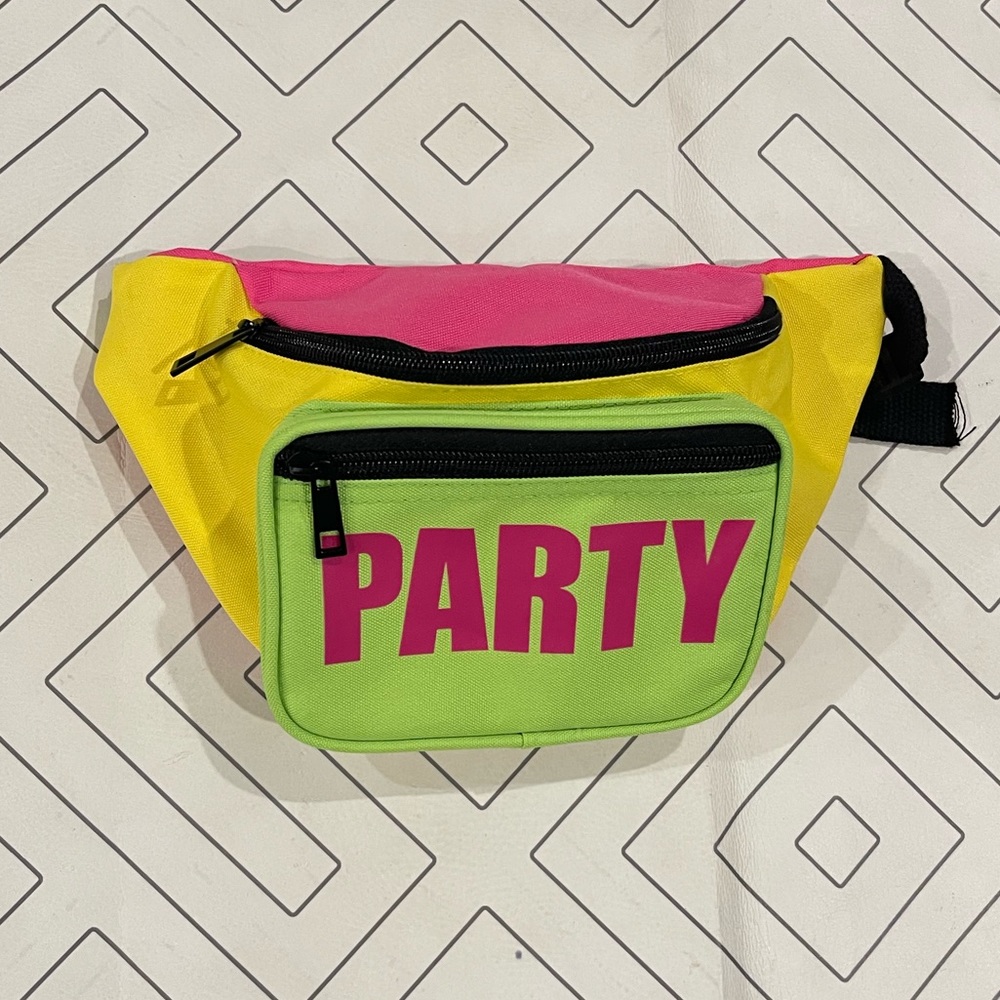 Neon "Party" Fanny Pack
